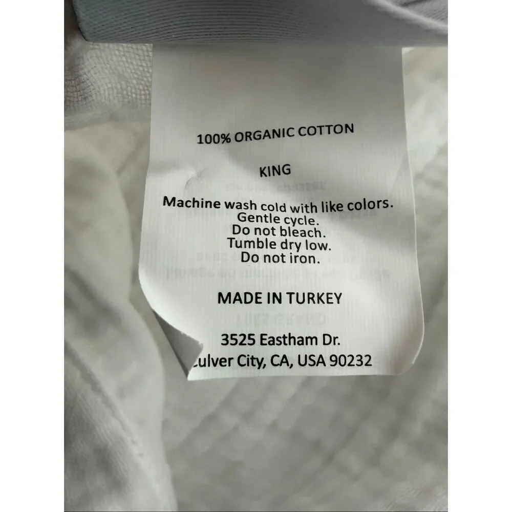 Parachute Organic Cotton White Gauze King Sham